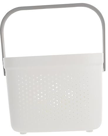 FELTECHELECTR Handheld Toiletry Basket Tragbare Hohlraum Aufbewahrung Für Badezimmer Ergonomisches Design Großer Für Badzubehör Stapelbar Und Platzsparend Langlebigem
