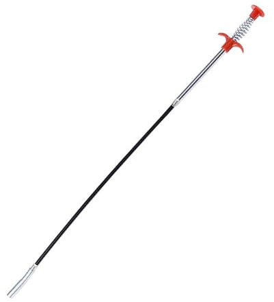 Drain Cleaner Spiral Drain Pipe Cleaning Gripper Flexible Claw Gripper Pipe Cleaner Stick Pipe Cleaning Spiral Cleaning Hook Cleaning Spiral Drain for Bathtub Sewers (60 cm)