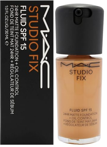 Studio Fix Fluid SPF 15 24Hr Matte Foundation Plus Oil Control -NC45 by MAC for Women - 1 oz Foundation