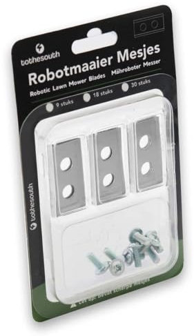 9x To the South® Mähroboter Klingen Stahl passend für Worx Landroid Vision M800-9 Stück