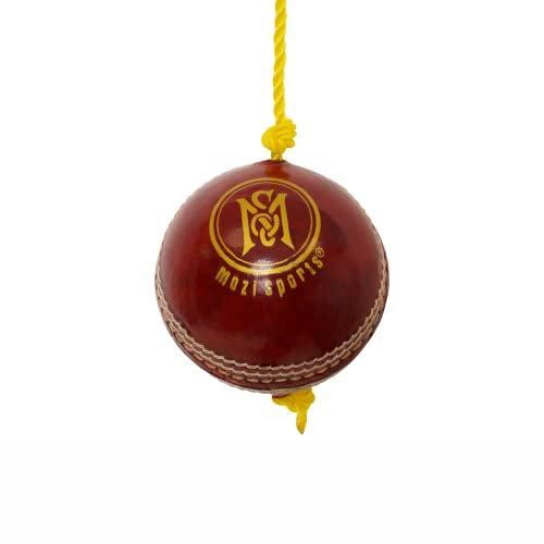 Mozi Sports String Cricketbälle - Entwickeln Sie Hand-Augen-Koordination, Leder-Ball zum Üben