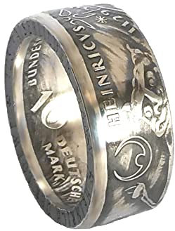 Münzring 10 Mark 1995 Heinrich der Löwe Silber 625er Größe 56 bis 72