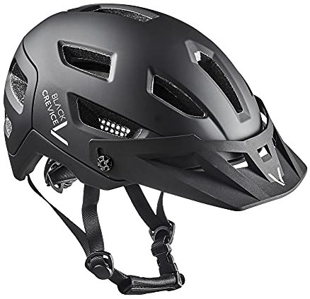 Black Crevice MTB Fahrradhelm, Black, S/M (54-58cm)…