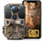 CEYOMUR 4K UHD Solar Wildlife Camera, WiFi 6 Trail Camera with 5200mAh Lithium Battery Rechargeable, Wildlife Camera with 120° Detection Angle Night Vision Motion Activated with 32GB SD Card