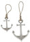 2er Set Metall Anker Silber Farben Hänger Eisen n 9981 Metallanker mit Seil Deko Anhänger 10cm und 14cm Geschenkset maritim Fensterdeko Mobile…