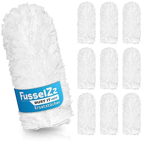 FusselZz dust it Mini 10 waschbare Staubwedel Ersatztücher: Effektive Staubentfernung leicht gemacht - Reinigungskraft mit waschbaren Ersatztüchern. Halten Sie Ihr Zuhause mühelos staubfrei!