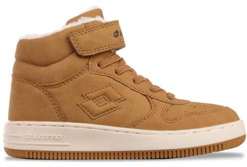 Lotto Baskets Paliot Fur K Unisexes pour Enfant, Blanc cassé, 26 EU