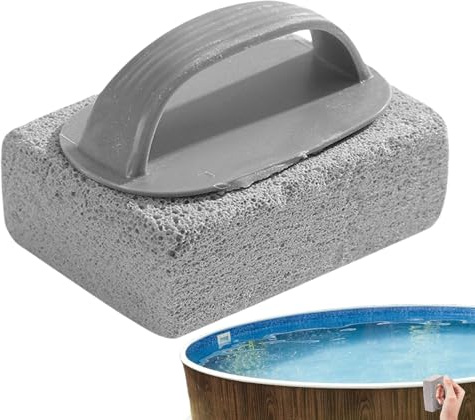 Pool Tile Pumice Stone - Hand Tools for Cleaning Joints, Concrete and Calcium Remover, Durable Pumice Stone Cleaning Stone, Effective Pool Tile Cleaner, Sturdy Natural Material, G
