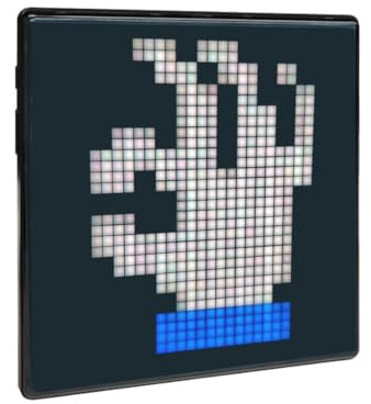 Programmerbar pixelkonst LED-display digital fotoram med väckarklocka gör-det-själv kreativ design för heminredning och spelinställningar