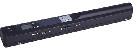 iScan Bärbar handhållen stavskanner, 900 DPI-upplösning, A4-dokument, foto- och bokskanner, JPEG- och PDF-format, med 16 GB minneskort, kompakt design för kontor och hemmabruk