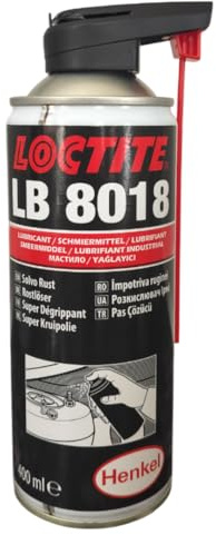 LOCTITE® LB 8018 400 ml Aérosol – Huile pénétrante transparente pour élimination de la rouille et lubrification