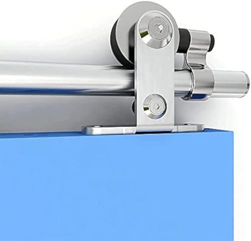 CCJH 167CM/5.5FT Sliding Barn Door Hardware Kit Track Roller Closet Rail Accessory Stainless Steel