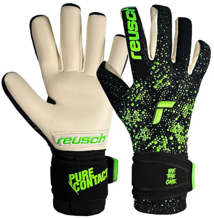 Reusch Pure Contact Gold Gants de Gardien de But pour Adultes avec Construction Interne pour Toutes Les Surfaces
