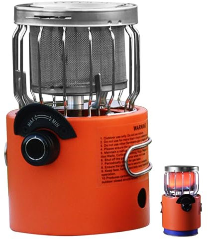 Pesoncarl Réfonce de Tente, Chauffage au Propane, Chauffage de Butane Portable, poêle à Faible consommation de Camping poêle à Faible Bruit Chauffeur d'amortisseur réglable Compact pour extérieur