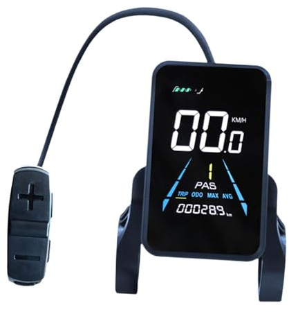 kowaku Computadora para Bicicleta Eléctrica Cuentakilómetros para Bicicletas Eléctricas, Computadora para Ciclismo,