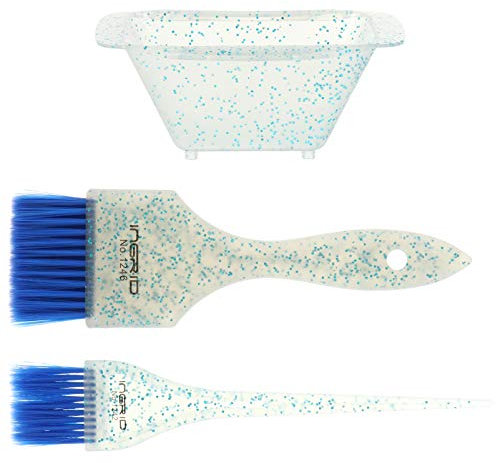 Ipetboom Haarfärbepinsel-set Mit Weicher Borsten Und Mischschale Haarschonend Und Präzise Für Salon Und Zuhause Blauer Haarfärbeschüssel-kit Für Gleichmäßige Farbverteilung Und Einfache