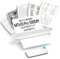 iDPRT Portable Printers Wireless for Travel,300dpi Mini Thermal Printer A4,Bluetooth Printer for Travel,Home,Study,Wireless Printers for Home Use Compatible with iOS,Android and PC,White
