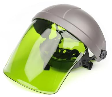 DMK Laser Protective Helmet, OD8+ Protection 190-450nm/800-1100nm, Green Welding Face Shield