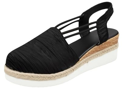 Sandalia mujer cerrada delantera - Sandalias mujer verano cómodas punta manta Slingback pantuflas Listas delgadas Suela Plana Slide Crochet Talón Abierto Bailarinas Casual Ligeras Cómodas Chanclas