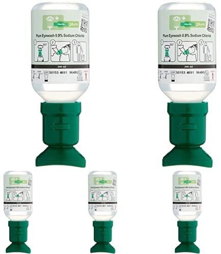 Plum 4691 Augenspüllösung, 200 ml, Packung mit 5