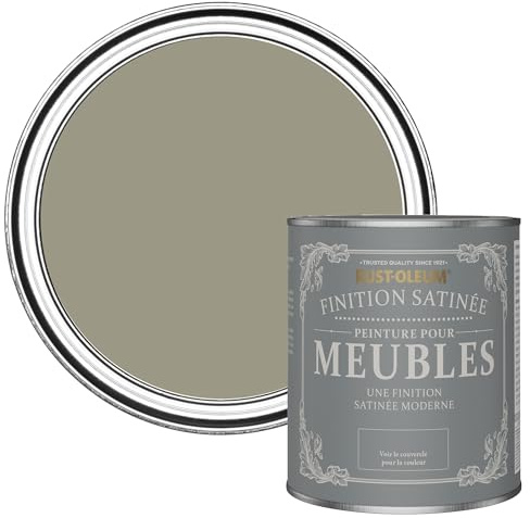 Rust-Oleum Green Furniture & Skirting Board Paint in Satin Finish - Grounded 750ML (SHDRCT881)