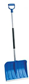 S&M 544002 Pala de Nieve hibrida Azul Hoja 46 cm con Mango de Aluminio