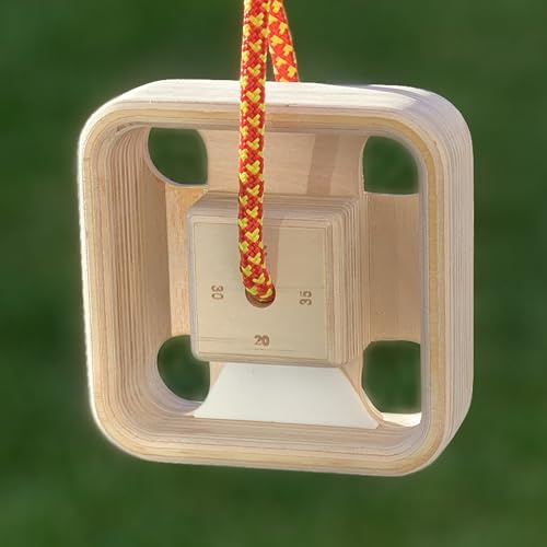 Nature Care MegaEdge Tragbares Kletter-Hangboard | 10–35 mm tiefe Kanten, 110, 80, 45 mm Prisen | Fingerkrafttrainingsgerät | von MUSCLE MOUNTAIN® (einzeln)