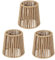 3x Boho Rattan Lampenschirm Klein E27 Lampenschirme für Tischlampe Hängelampe Stehlampe Deckenleuchte Spiegelleuchten Korblampe Papierlampenschirm Papier Ersatzschirm Hängend Korb Laterne
