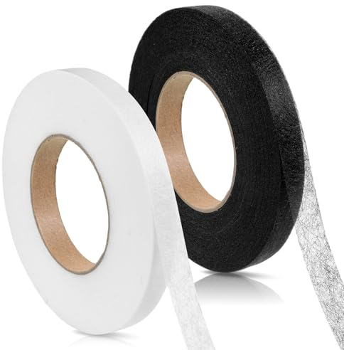 Qulkws 140 Yards Iron on Hemming Tape No Sew Iron On Hem Tape 2 Rolls 0.47 inch Hem Tapes No Sew Fusible Tapes Adhesive Wonder Web for Curtain Pants Clothes