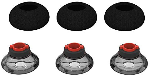 Eartips für Plantronics Voyager 5200/ Poly Voyager Legend 30/ Voyager Legend 50,Wiki VALLEY 3-Pack Schaumstoffhülle & Ohrhörergel Ohrhörer-Mittel