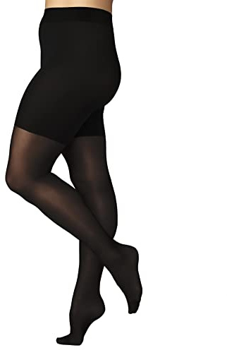 FALKE dam Strumpbyxor Beauty Plus 50 DEN W Ti halvt genomskinlig enfärgat 1 styck, Svart Black 3009 - D, LONG