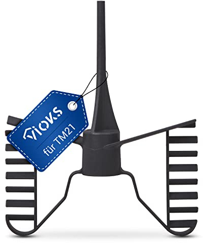 VIOKS Rühraufsatz Thermomix Schmetterling Schwarz Ersatz für Vorwerk Thermomix TM21 Schmetterling - Küchenmaschine Thermomix TM 21 Ersatzteile