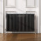 ELEGANT Traditional Radiator Anthracite Triple Horizontal Cast Iron Grey Radiator - Perfect for Kithcen, Living Room, Bathroom Radiators 3 Column 600 x 1010 mm
