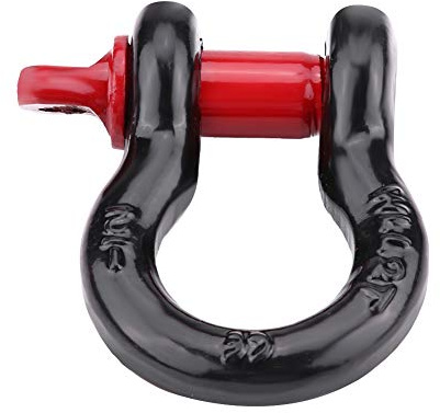 Shackles D for Vehicle, Shackle Mount Heavy Duty Galvanized Shackles D for Vehicle Recovery Towing U Shackle(2T)