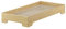 Erst-Holz® Stapelbett 100x200 Pensionsbett, Gästebett mit wählbarem Zubehör V-60.56-10, Ausstattung:Rollrost inkl.