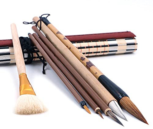 CENPEK 7-teiliges Set, ausgezeichneter chinesischer Kalligraphie-Pinsel, Kanji, japanischer Sumi-Zeichenpinsel