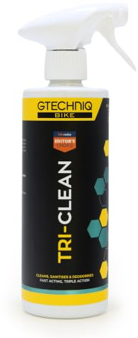 Gtechniq Bike Tri-Clean All-Surface Cleaner, Freshener and Deodoriser 500ml | Sanitises Trainers, Helmets, Shoes and Non-Washable Items, Leaves Hygienic Surface, Neutralises Odours, Stain-Resistant