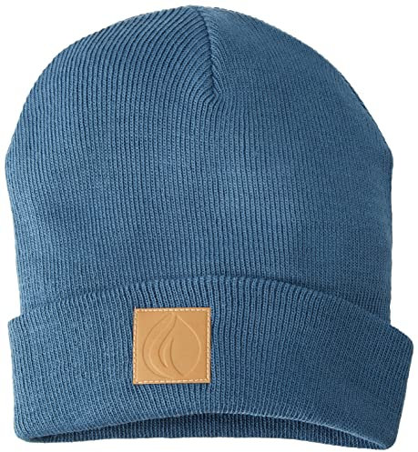 Generic Oculto Leatherpatch zimowa czapka Beanie (granatowa)