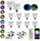 INDARUN WiFi Lampada da terra Faretto da incasso RGB impermeabile IP67 Ø 31 mm - Illuminazione per terrazzo, patio, percorso, parete, giardino, decorazione, interni ed esterni (10 pezzi)