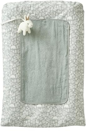 VERTBAUDET Matelas à langer et 2 tapis de change DANS LES BOIS vert sauge TU
