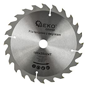 Eisenwolf Hoja de sierra de 185x20 mm, hoja de sierra circular para madera con 40 dientes TCT inclinados, revestimiento antiadherente de PTFE y cortes láser para reducir el ruido