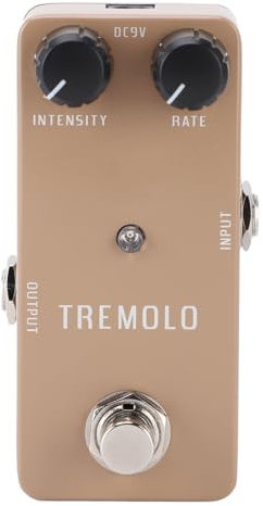 Gitarreneffektpedal, 1 Hz-25 Hz DC 9 V Gitarren-Tremolo-Pedal Gitarrenpedal mit True Bypass