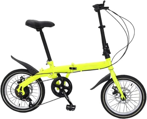 XWJBDF Bicicletta Pieghevole 16IN Per Bici Pieghevole Per Adulti Men&Women, Sedile Regolabile, Bici Pieghevole Con Freno A Doppio Disco 1,16in