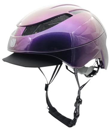 FLCPJGV Hochwertiger Reithelm mit Sonnenschutz für Damen Und Herren, Lila