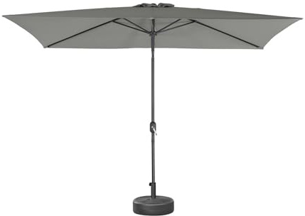 sweeek-Parasol rectangular, 2x3m Verde kaki - 300x198x243 cm