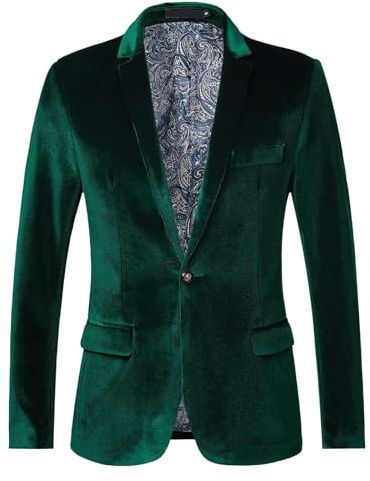 Blazer de terciopelo para hombre, chaqueta de traje de terciopelo azul, esmoquin formal de terciopelo con un solo botón, chaqueta de fiesta de terciopelo de lujo, elegante ropa de noche ajustada,