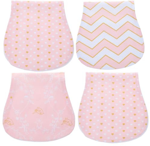 Vaguelly 4stücke Teiliges Baumwoll-spucktuch Für Spucktücher Und Decken Zum Schutz Vor Speichel Und Spucken Geeignet Für Mädchen Und Kleinkinder
