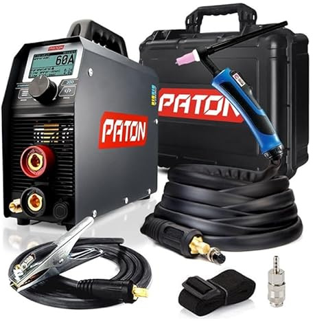 PATON StandardTIG-200 200A Saldatrice TIG con gas 230V – Set TIG DC digitale con impulso, Inverter professionale per lavori TIG precisi