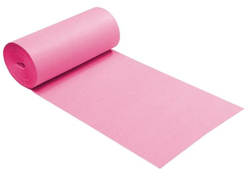 Rosafarbener Gangläufer, Hochzeitsteppich, 2 mm dick, Polyester, Laufsteg-Teppichläufer, rutschfeste Braut-Gehweg-Teppichrolle für Party, Abschlussball, Hochzeiten im Innen- und Außenbereich(1x10m)