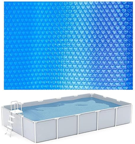Bache Solaire Piscine Rectangulaire, Bâche À Bulles Rectangle pour Piscine Couverture De Piscine Solaire, Couverture Chauffante pour Piscine Isolée pour Piscine,Spa